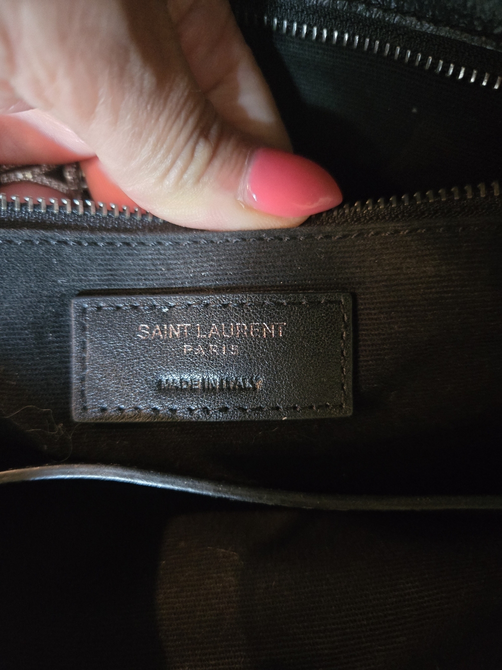 Saint Laurent Black Leather Quilted Chain Shoulder Bag - Picture 3 of 8